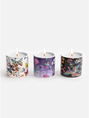 JOHNNY WAS FINE SET OF 3 VOTIVE CANDLES Love 87, Malibu Rose, and Desert Night